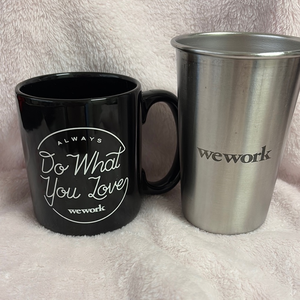 Black and Silver drinkware set from wework